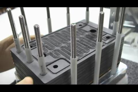Inside a fuel cell. Photo, Pragma Industries